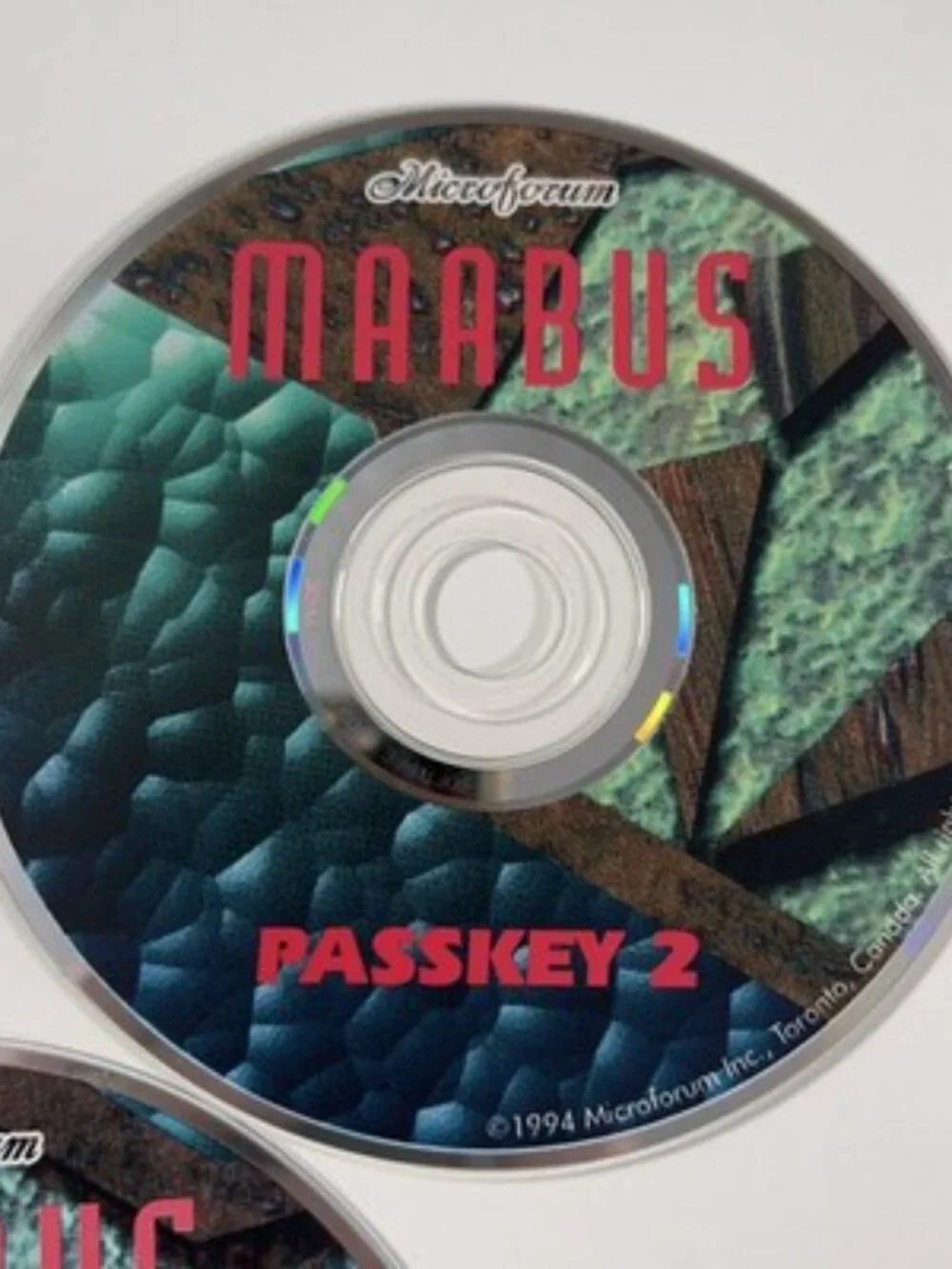 VTG Maabus (PC, 1994) 3-Disc Set CD-ROM Microforum No Case or Artwork
